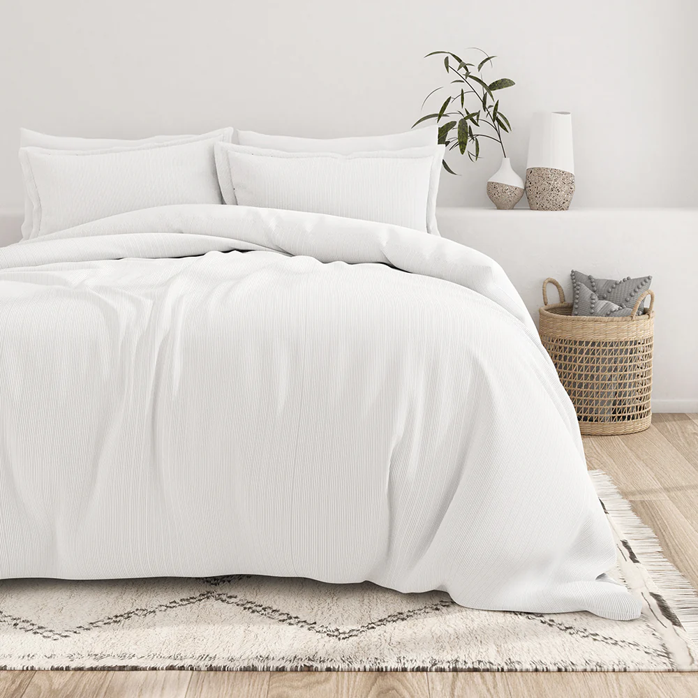 Pinstriped Pattern 3-Piece Duvet Cover Set (Sale)
