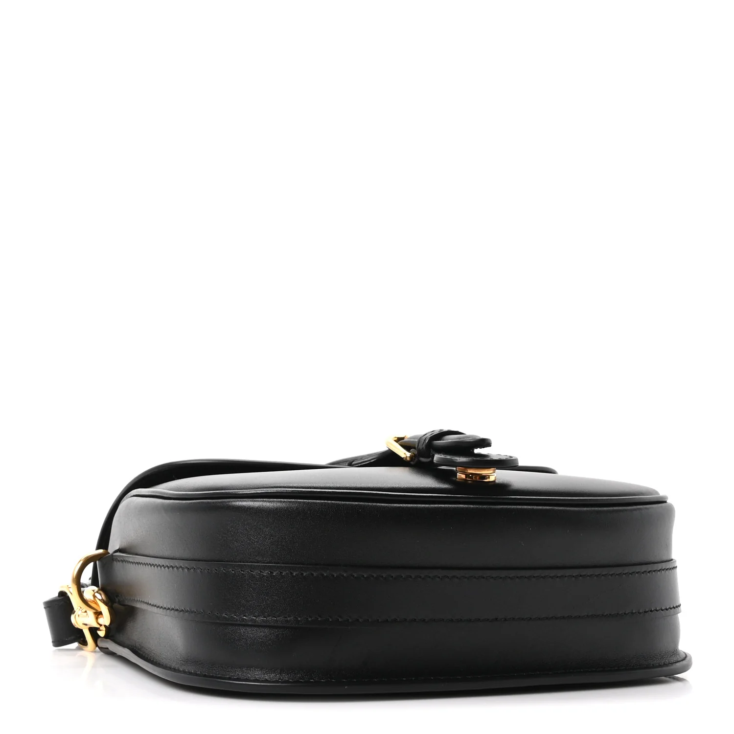 Box Calfskin Medium Bobby Flap Black - Top Club