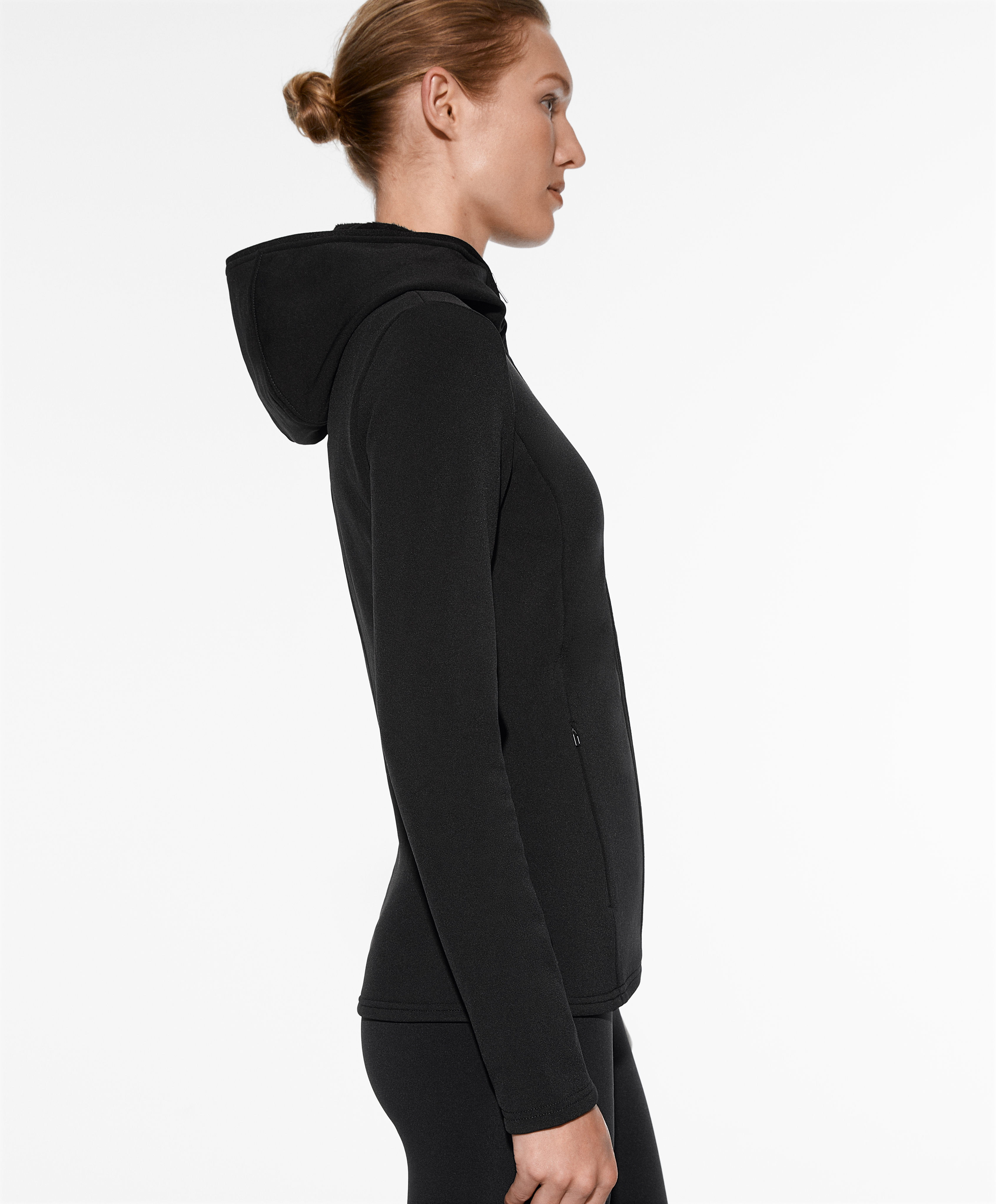 OYSHO Super-extra-warm seamless hooded technical jacket