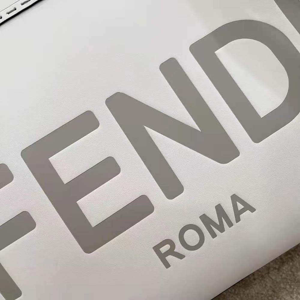 Fd Women Sunshine Medium Leather Shopper-White - Top Club