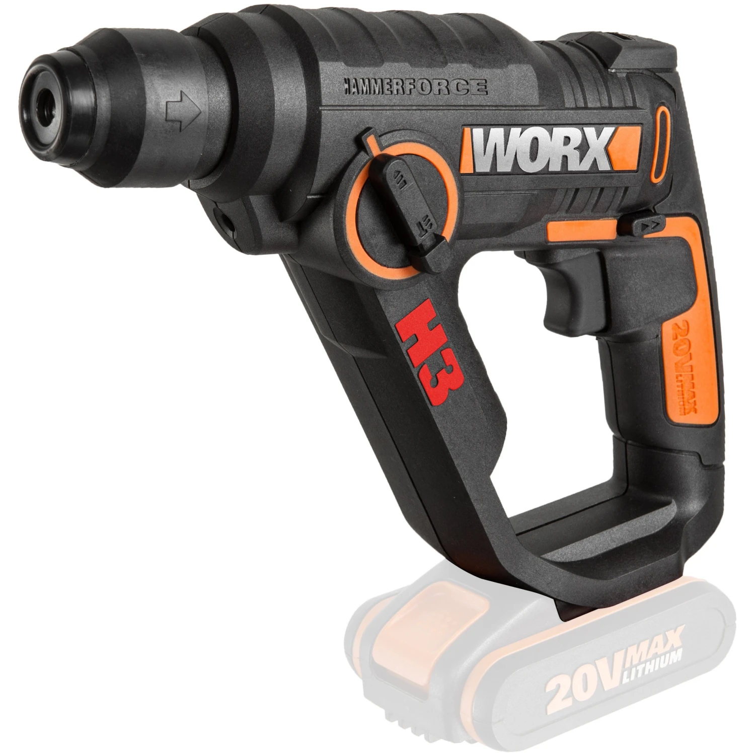 Worx Trapano avvitatore martello pneumatico Worx WX390.9 20V 1,2J solo corpo macchina