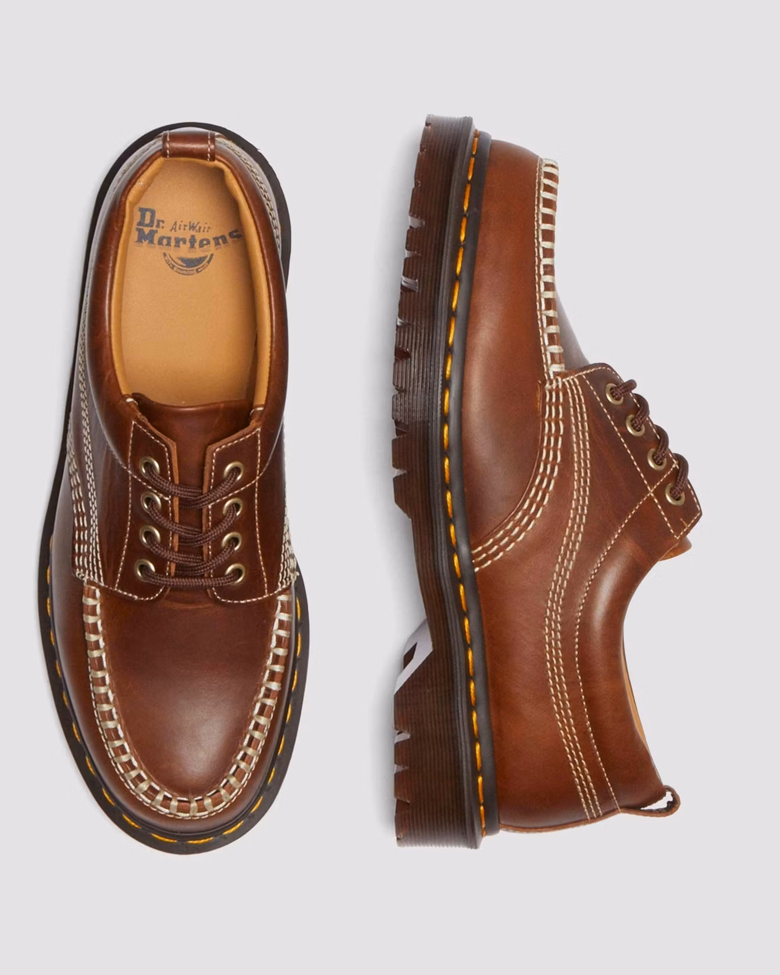 COACH Lowell Leather Moc Toe Shoes