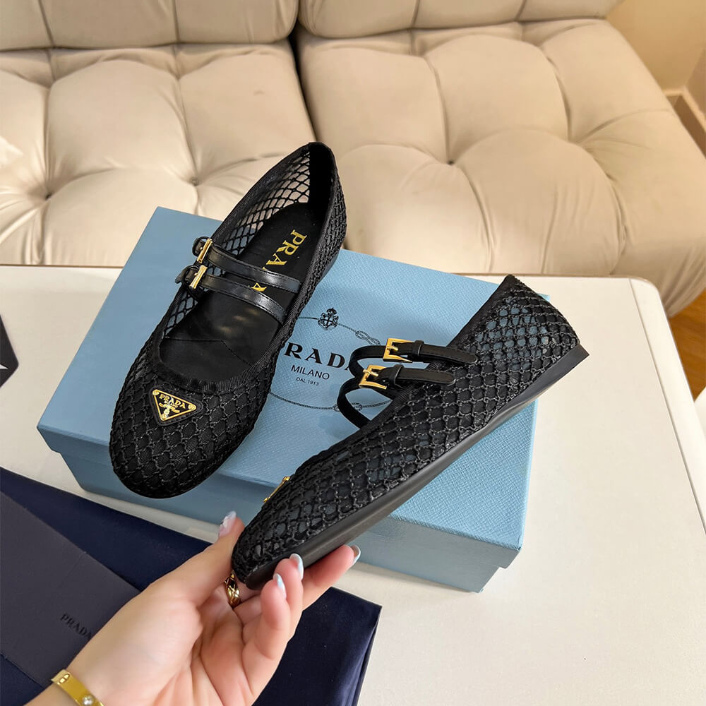 PRADA Mesh fabric ballerinas - Top Club
