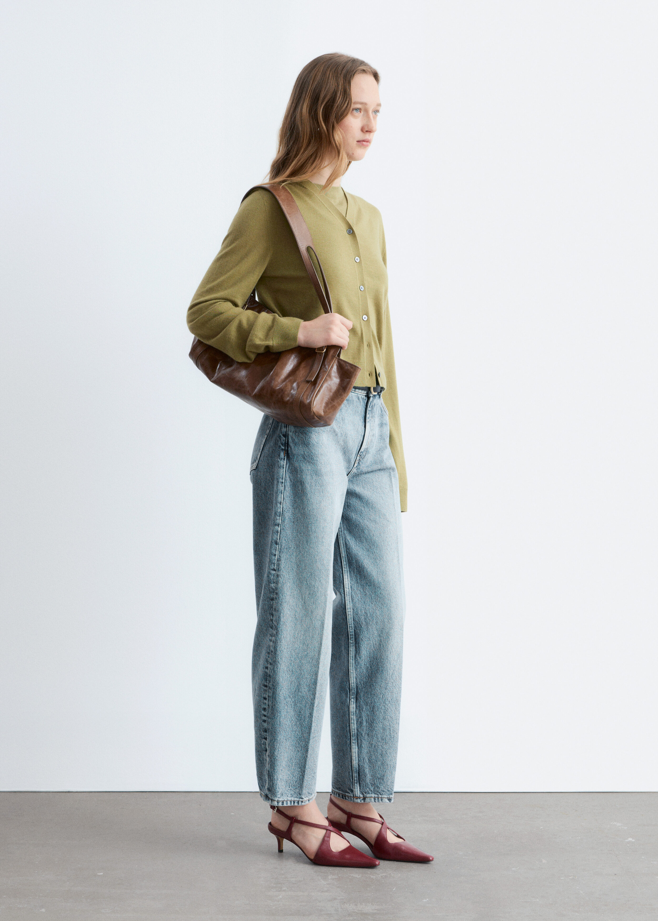 & Other Stories CROPPED CASHMERE CARDIGAN