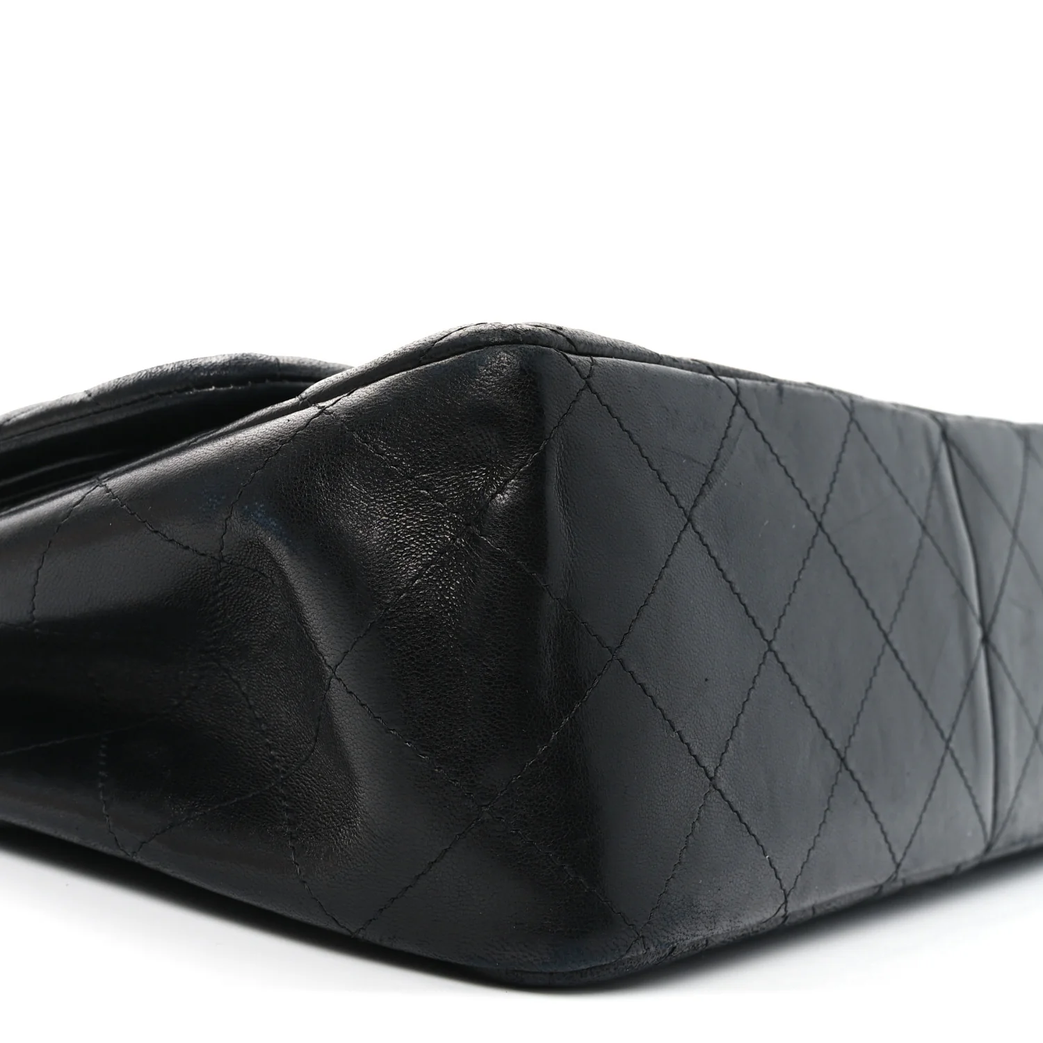 Lambskin Quilted Jumbo Double Flap So Black - Top Club
