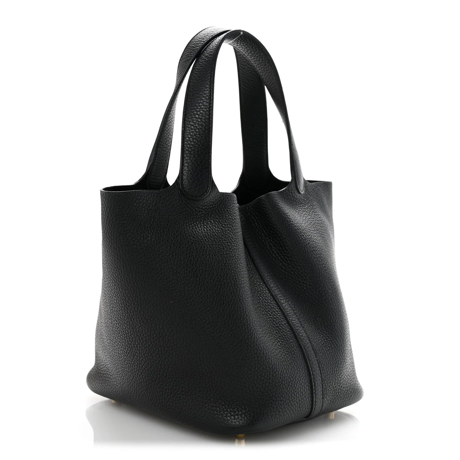 Taurillon Clemence Picotin Lock 22 MM Black - Top Club