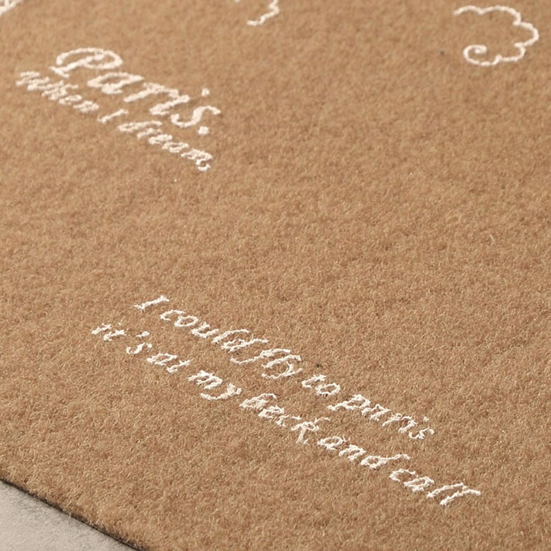 Embroidered Printed Logo Non-slip Anti Fatigue Kitchen Rugs Absorbing Water Doormat Door Mat（10 pcs）