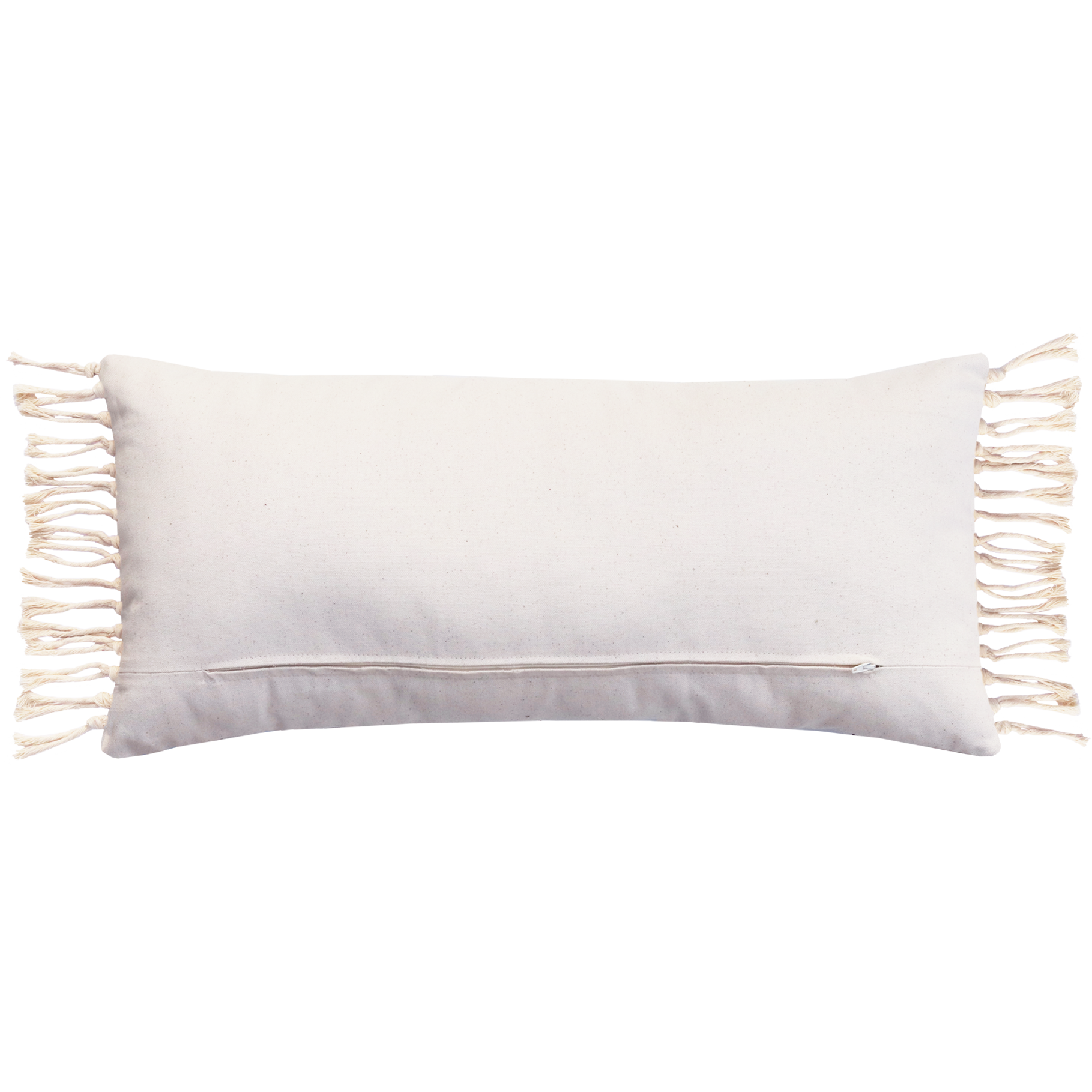 Sierkusssen bohemian streep olijf ecru 72x33 cm