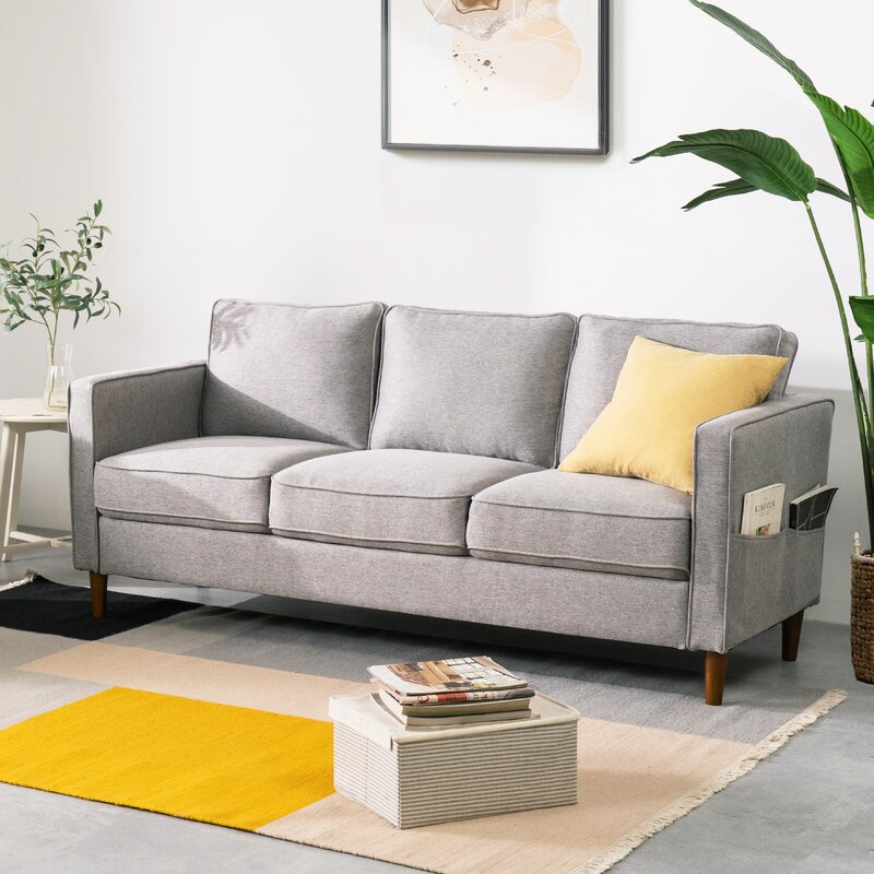 Hana 73” Square Arm Sofa