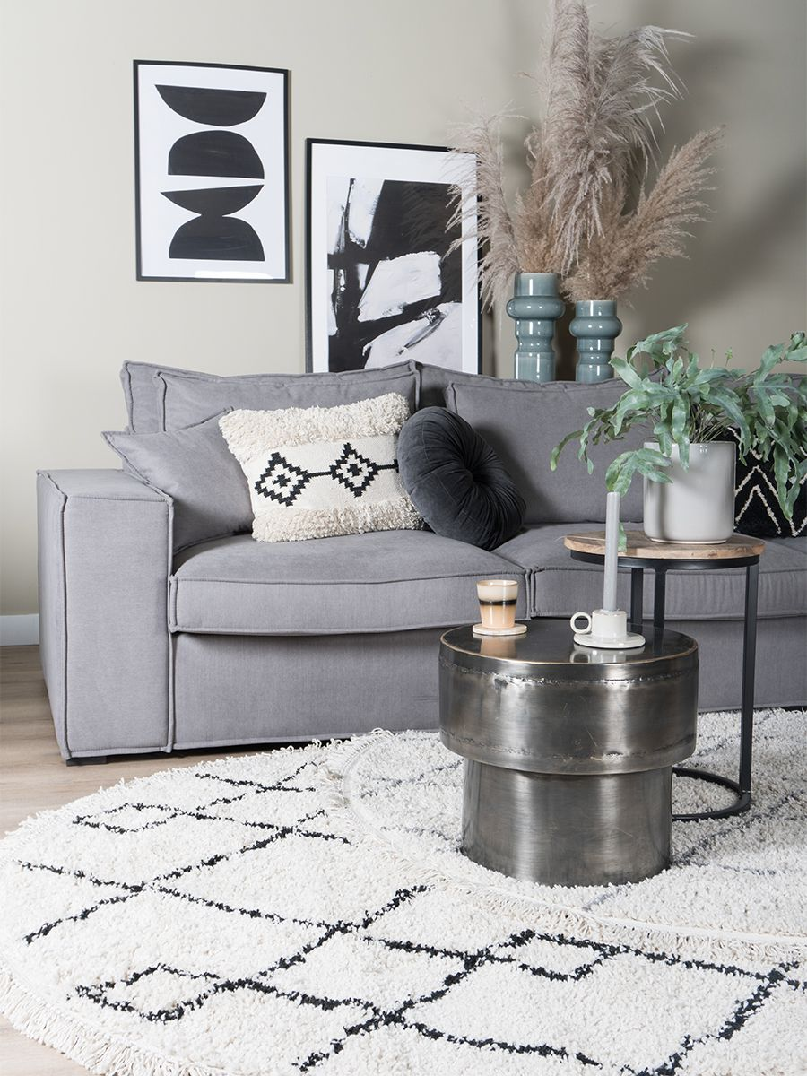 Vloerkleed Medina Cream Rond ø160 cm