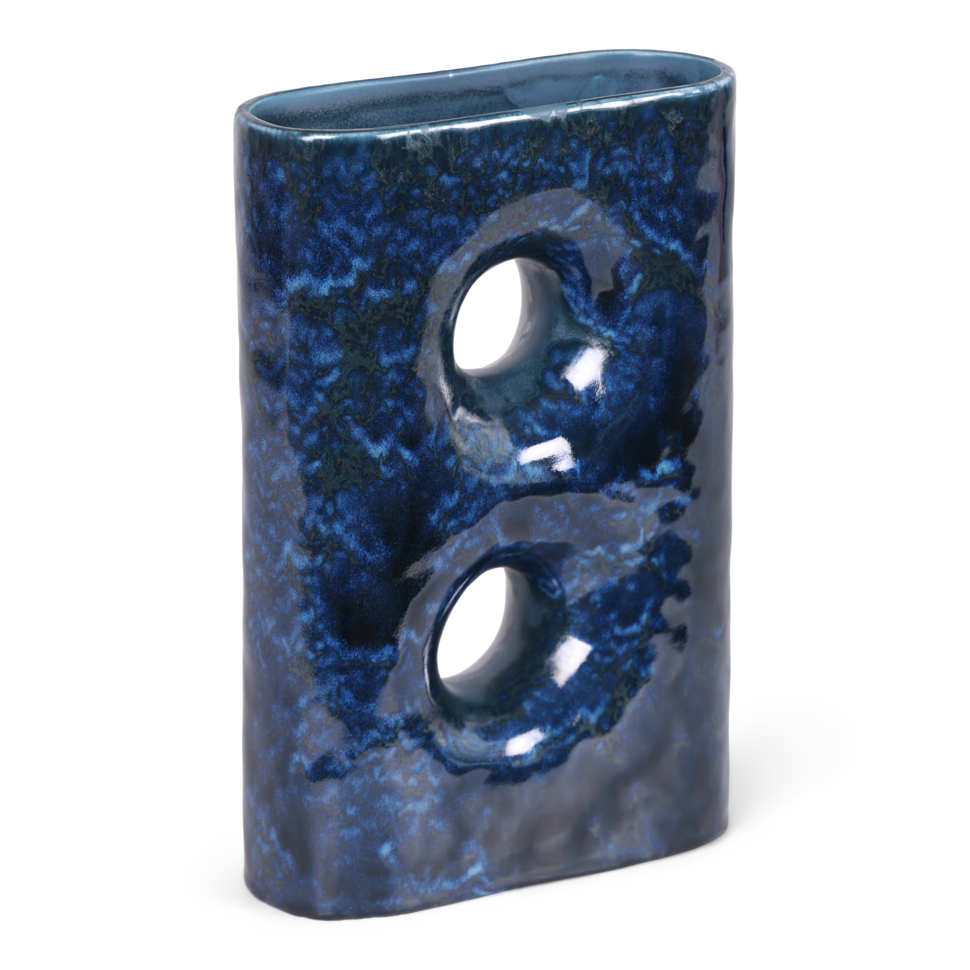 Vaas Azul donkerblauw