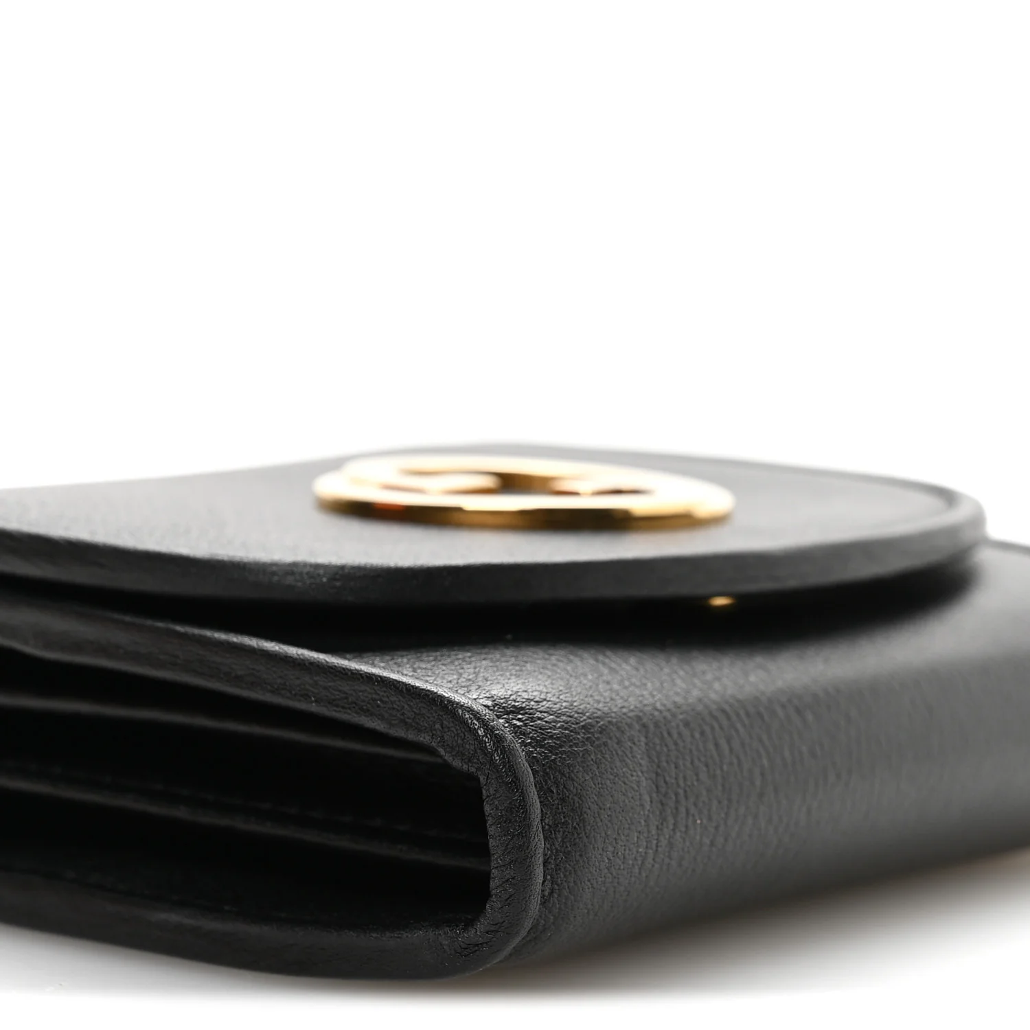 Roxy Calfskin Medium Blondie Chain Wallet Black - Top Club