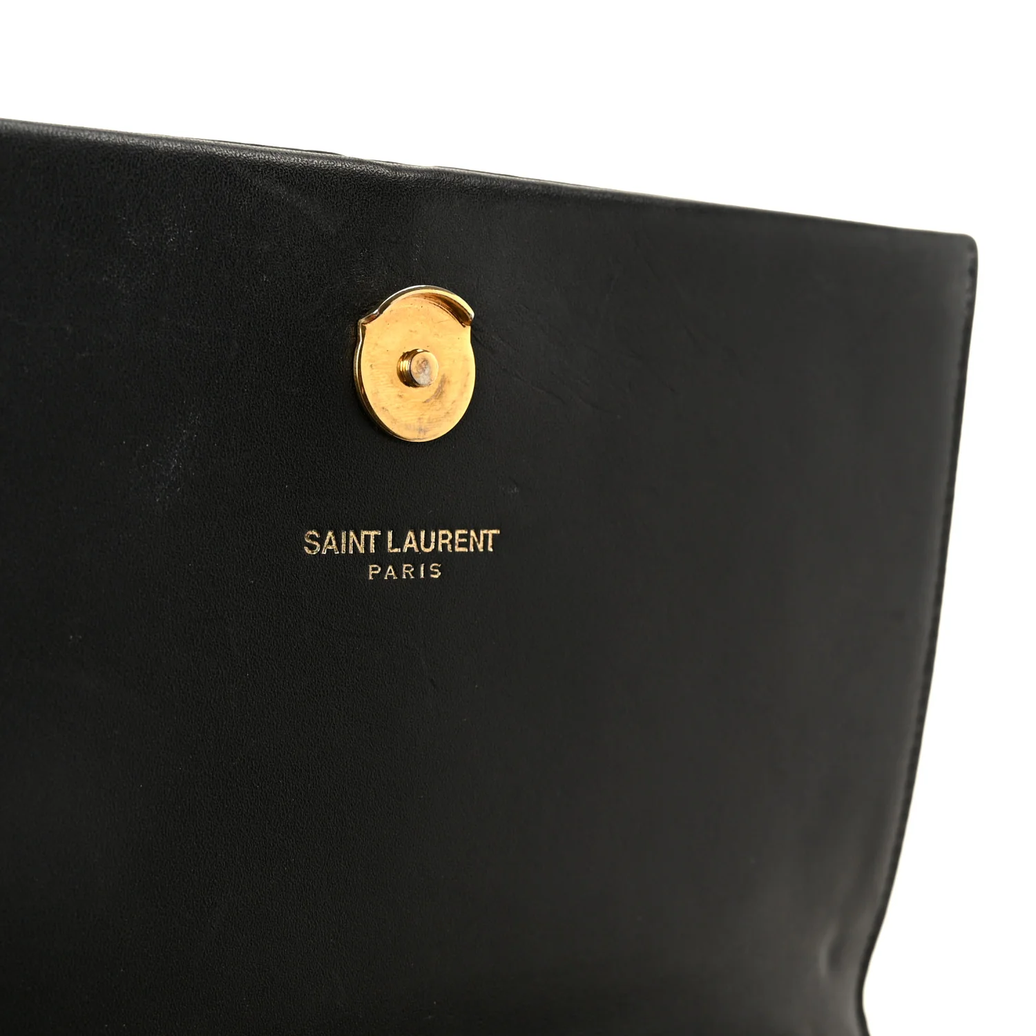 Smooth Calfskin Classic Monogram Kate Tassel Chain Wallet Black - Top Club