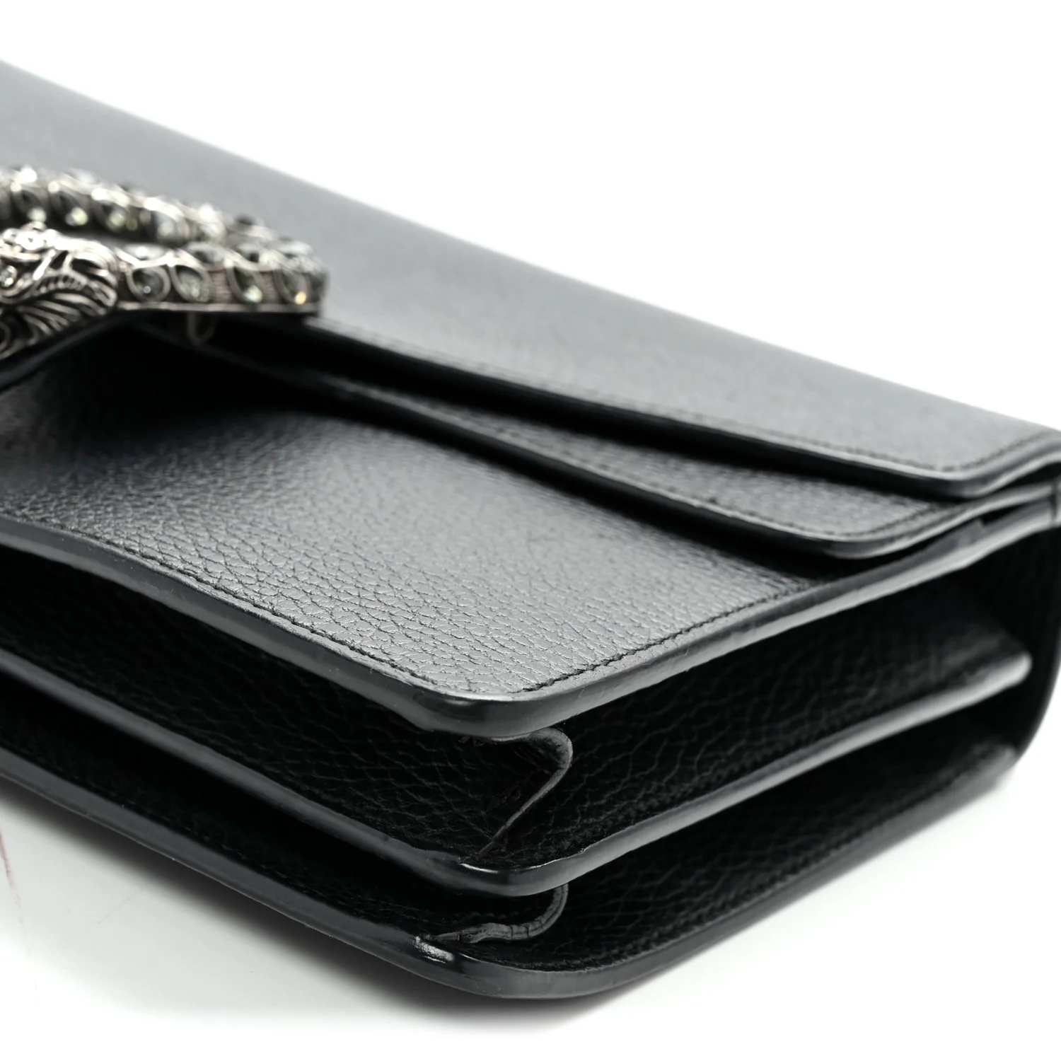 Pebbled Calfskin Small Dionysus Shoulder Bag Black - Top Club
