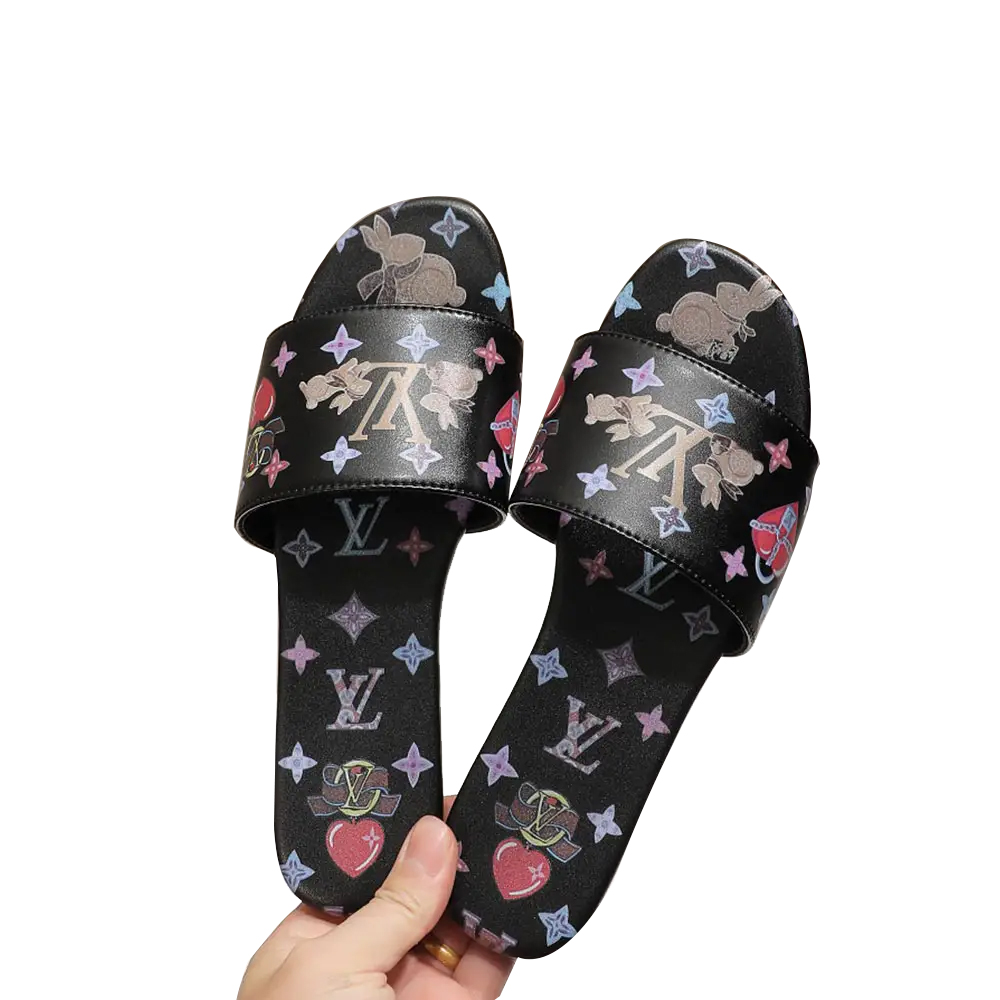 Louis Vuitton LV Cute Bunny Flats Slide Sandal (Replica) - Sneaker Replica Workshop