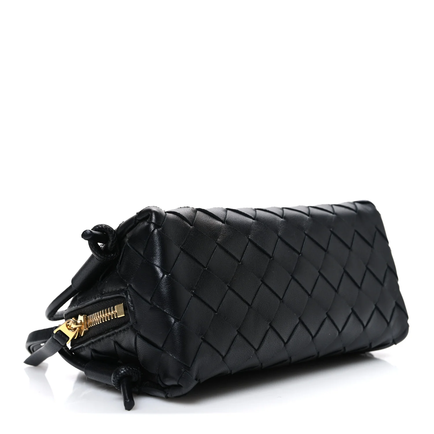 Nappa Intrecciato Concert Pouch Black - Top Club