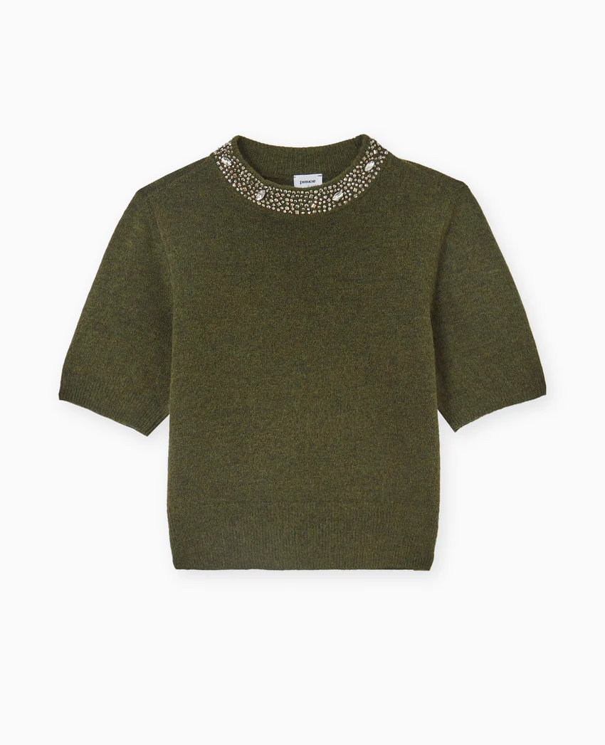 Pimkie Pull manches courtes avec brillants