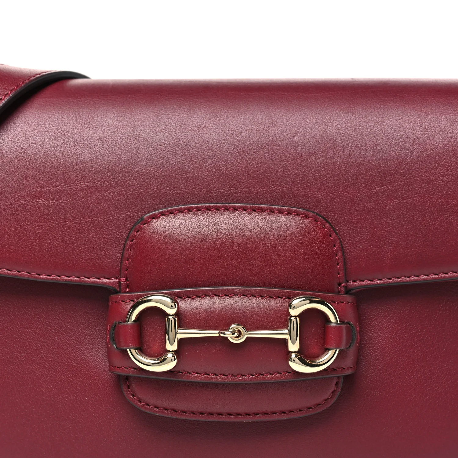 Soft Calfskin Horsebit 1955 Small Shoulder Bag Rosso Ancora - Top Club