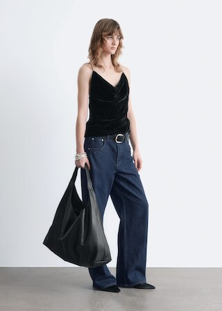 & Other Stories STRAPPY VELVET TOP