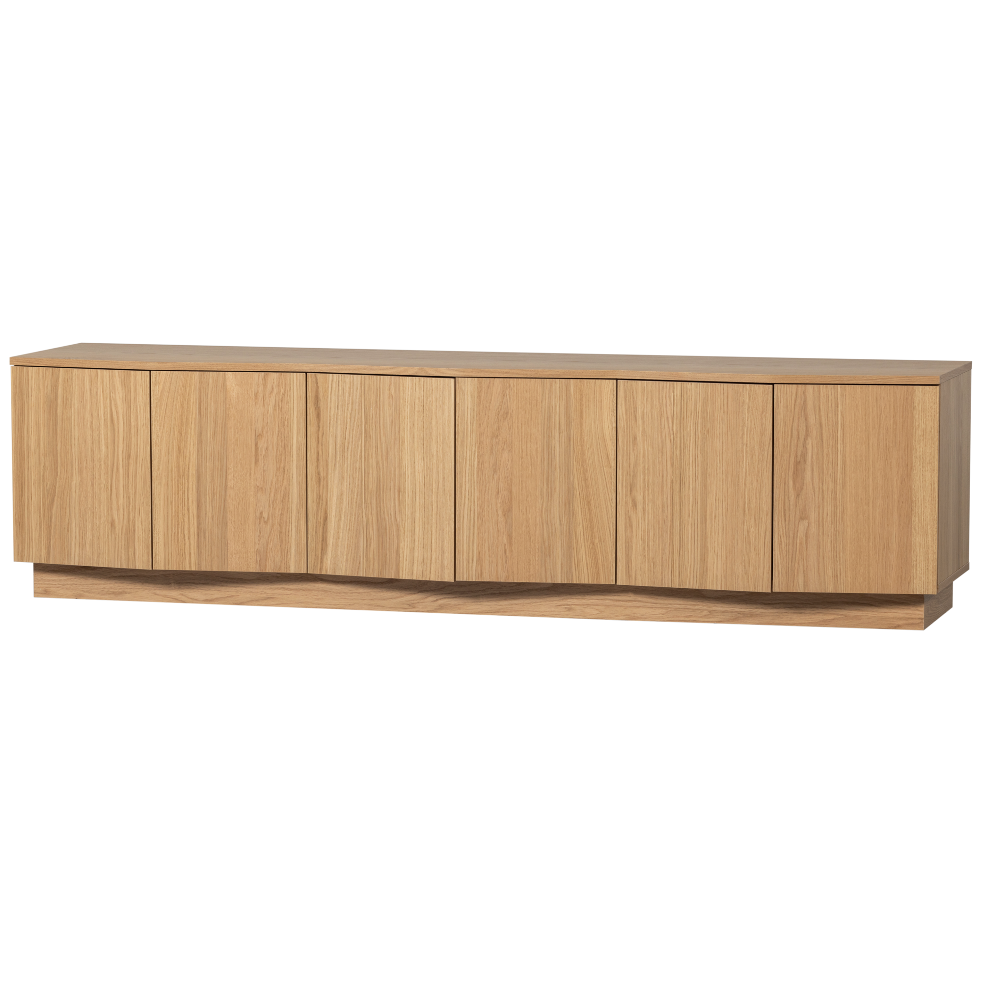 Tv Meubel Zuma 200Cm - Eiken - Transparant Zuma Tv Meubel 200Cm - Eiken - Transparant
