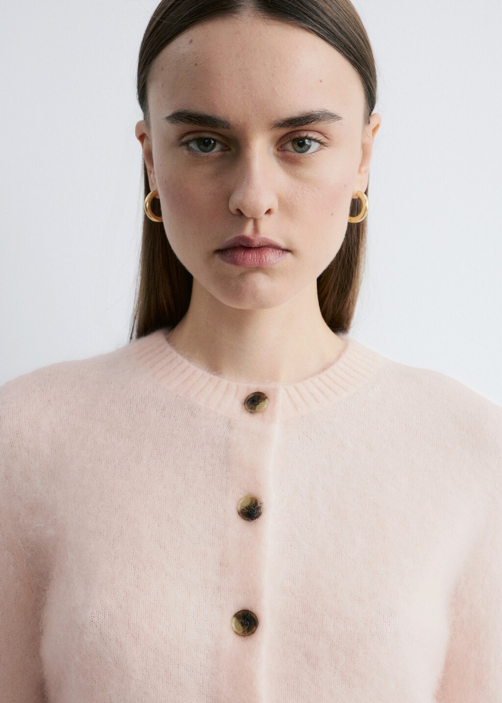 & Other Stories MOHAIR-BLEND BRUSHED CARDIGAN