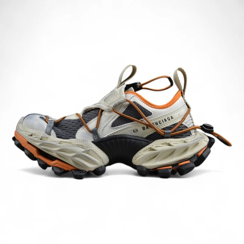 Balenciaga Hike Sneaker in Beige/Orange - Sneaker Replica Workshop
