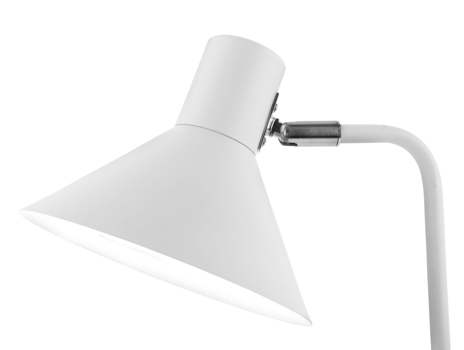 Table lamp Office Curved metal white