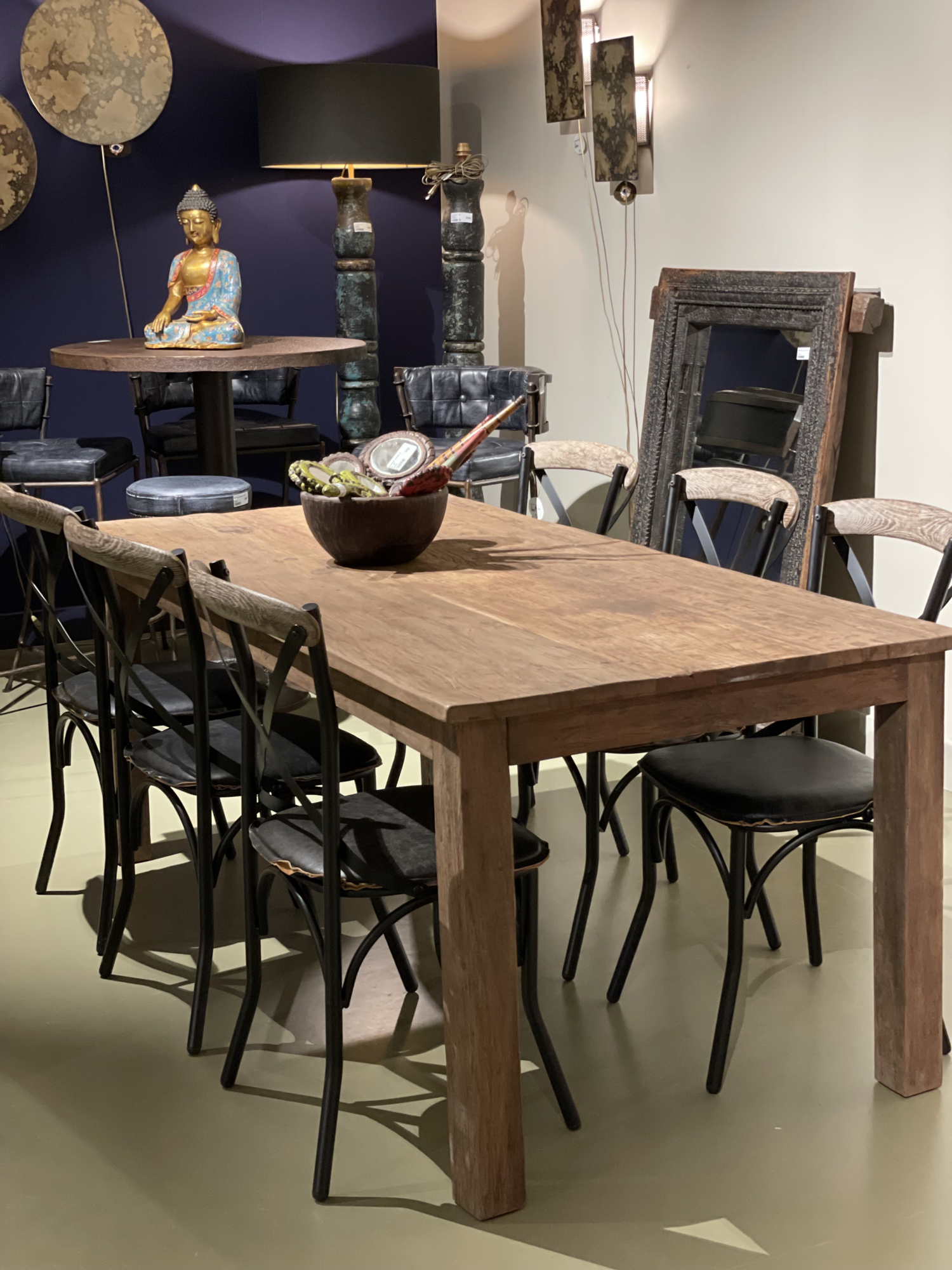X0203873 eettafel Teak Uniek 190