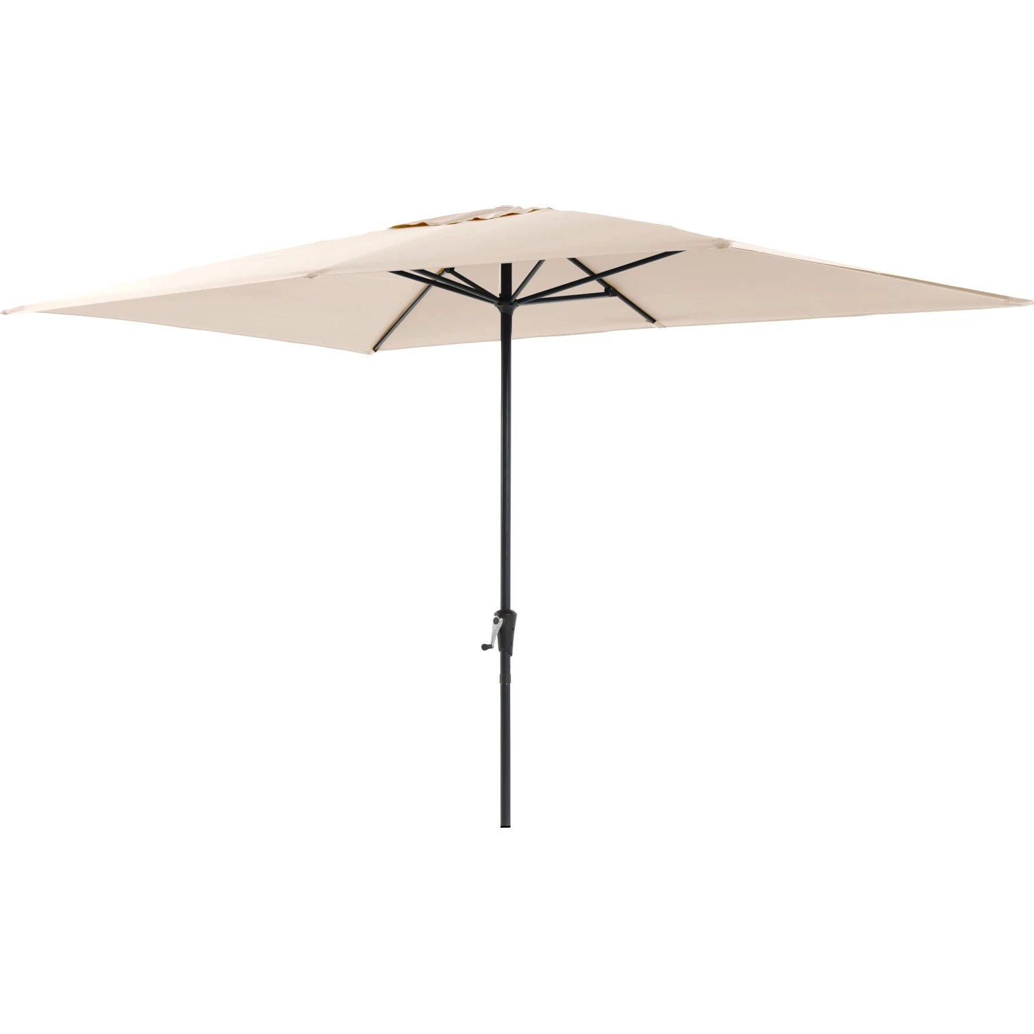 Ombrellone da giardino a palo centrale 300x200 cm beige