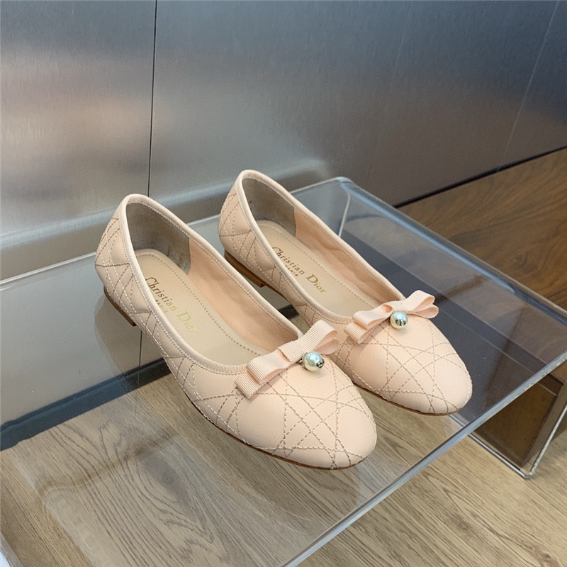 dior electric embroidered cannage pattern ballerina shoes - Sneaker Replica Workshop