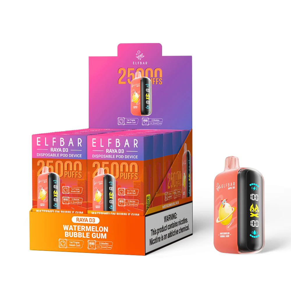 ELFBAR RAYA D3 Disposable Vape (All Flavours)
