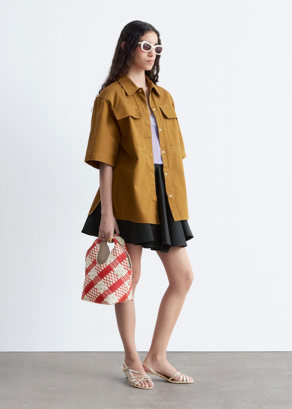 & Other Stories SHORT-SLEEVE COTTON SHIRT