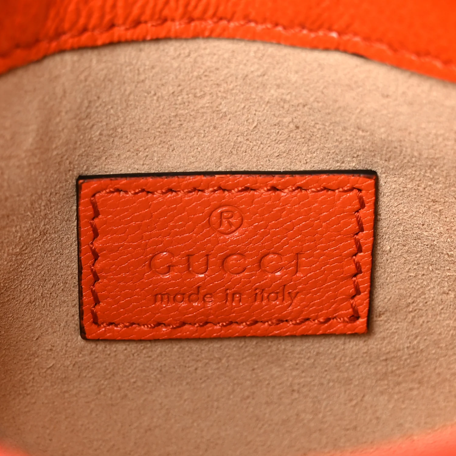 Goatskin Mini Aphrodite Shoulder Bag Orange - Top Club
