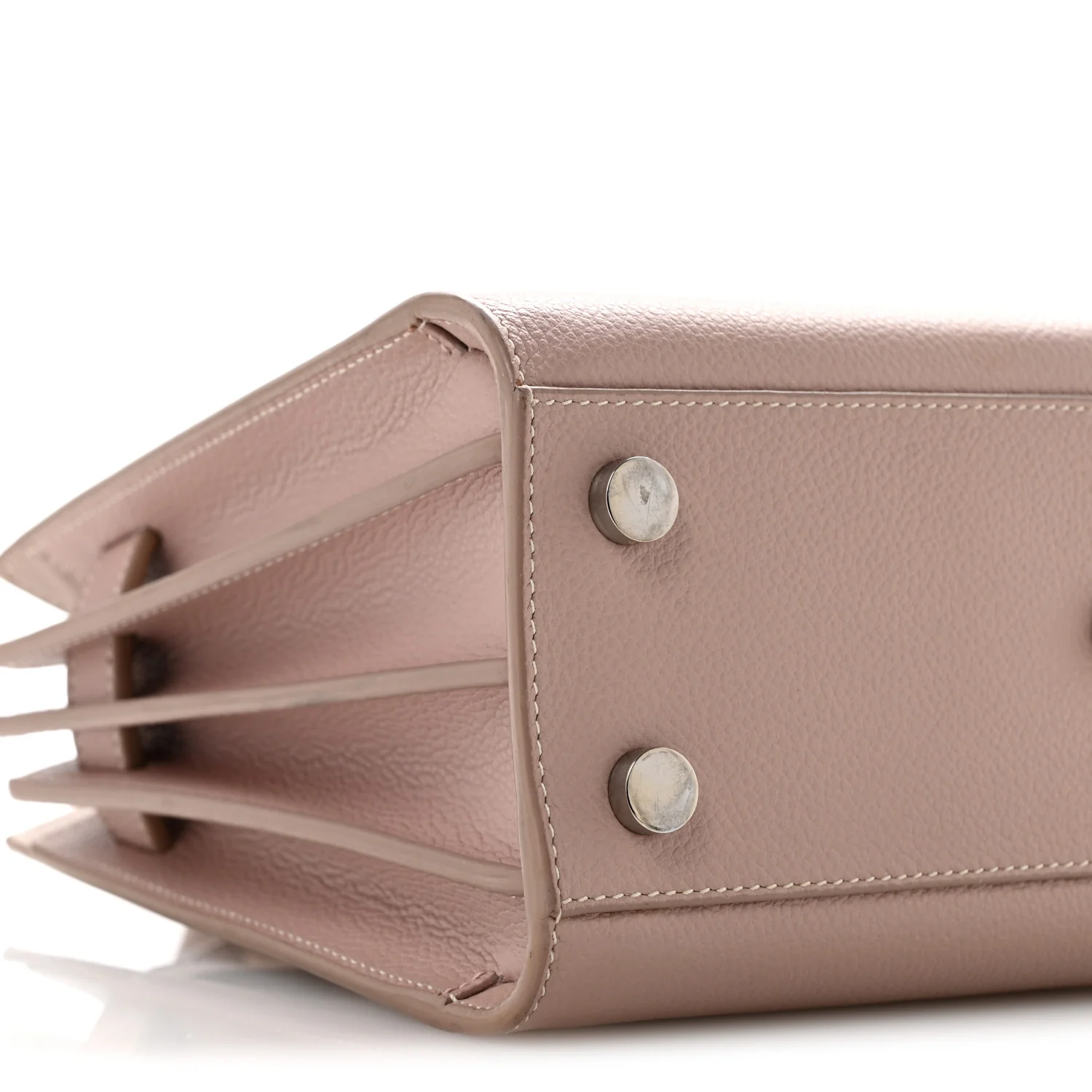Grained Calfskin Nano Sac De Jour Pale Blush - Top Club