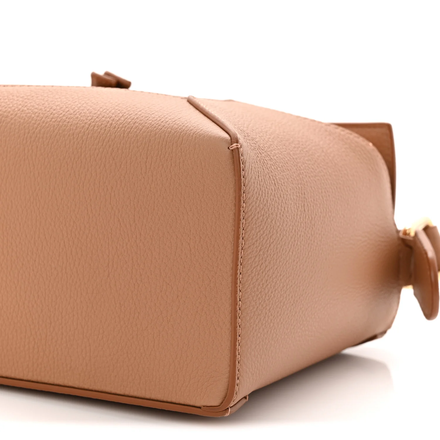 Grained Calfskin Small Puzzle Edge Bag Toffee - Top Club