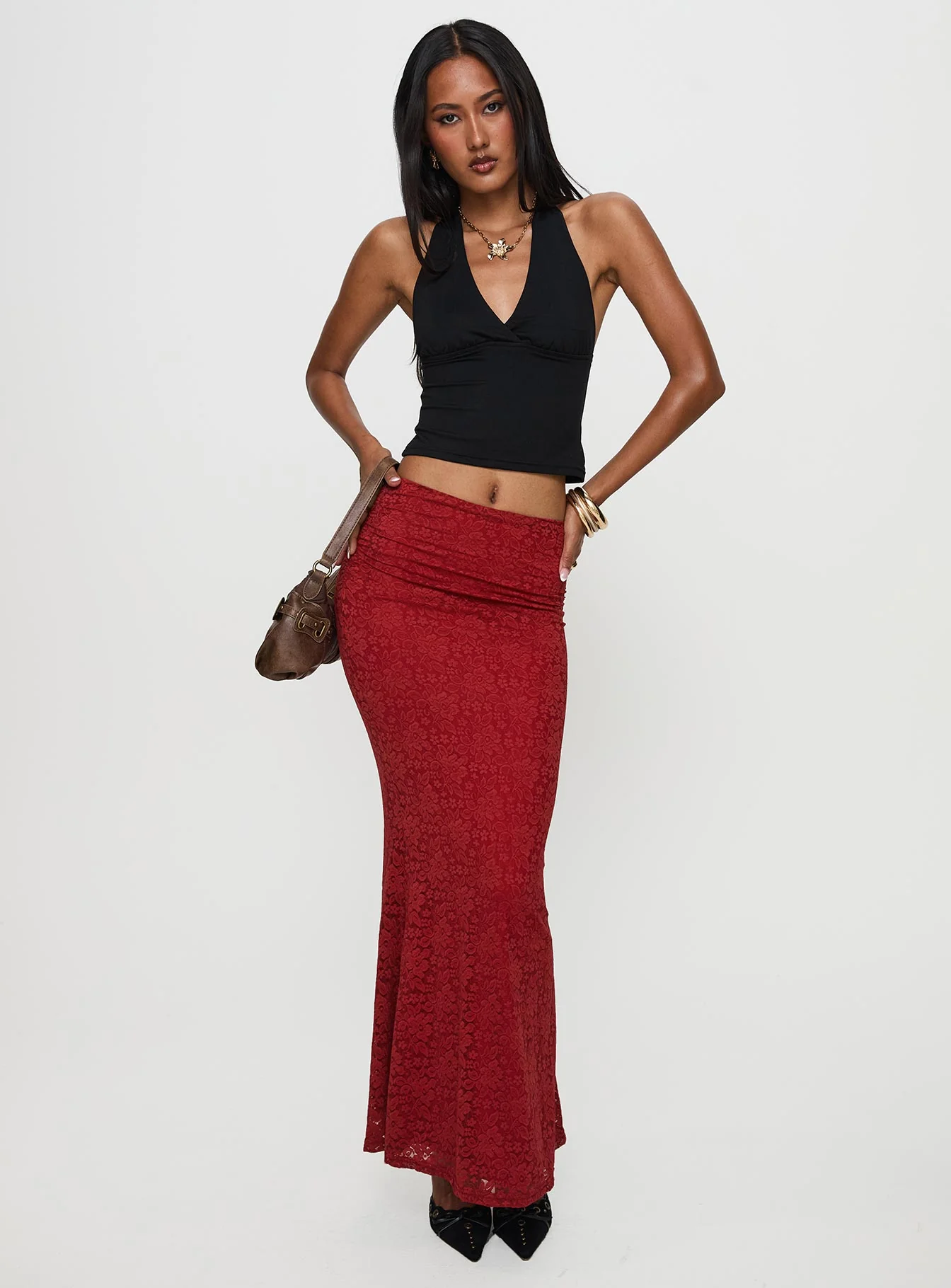 Silene Maxi Skirt Red