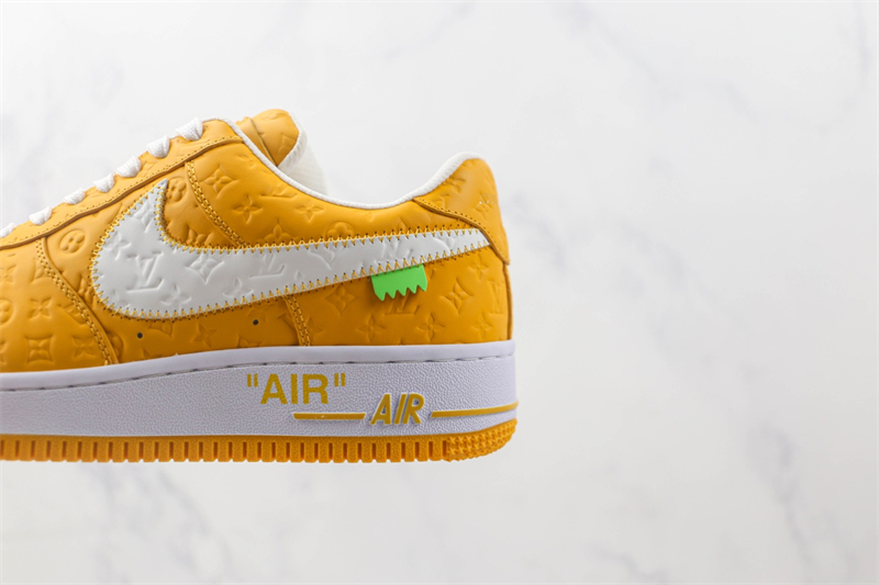 Louis Vuitton x Nike Air Force 1'07 LV8 Low Yellow/white/LV Monogram - Sneaker Replica Workshop