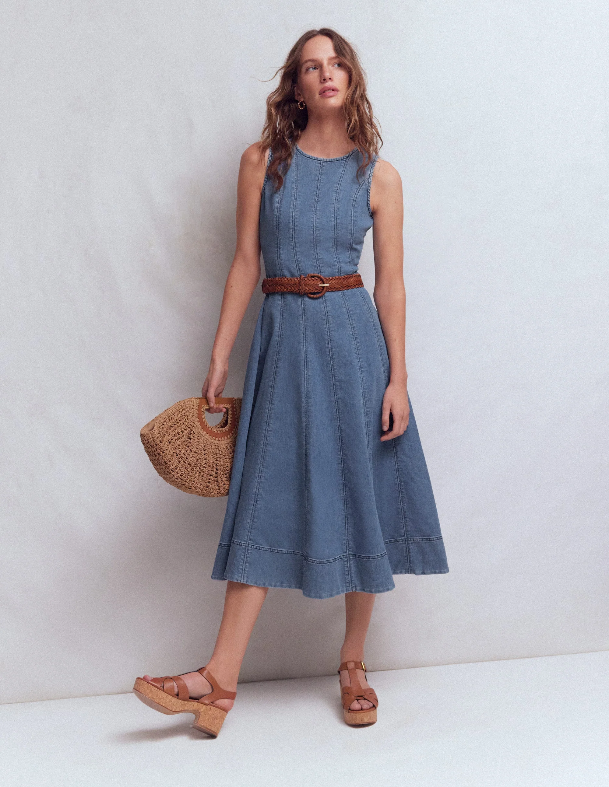 Annet Denim-Midikleid-Medium Vintage