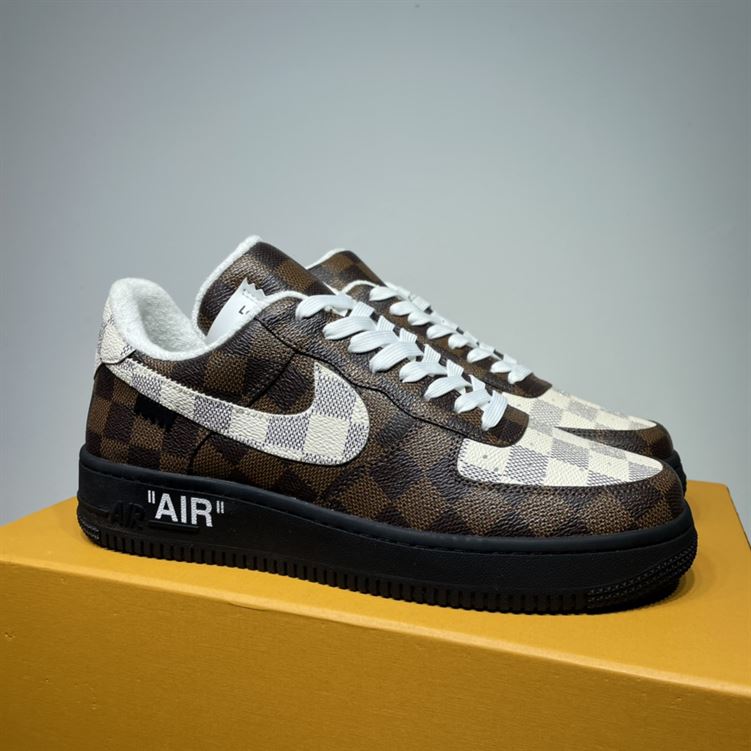 LOUIS VUITTON X NIKE AIR FORCE 1 LOW-TOP SNEAKERS   LVS131 - Sneaker Replica Workshop