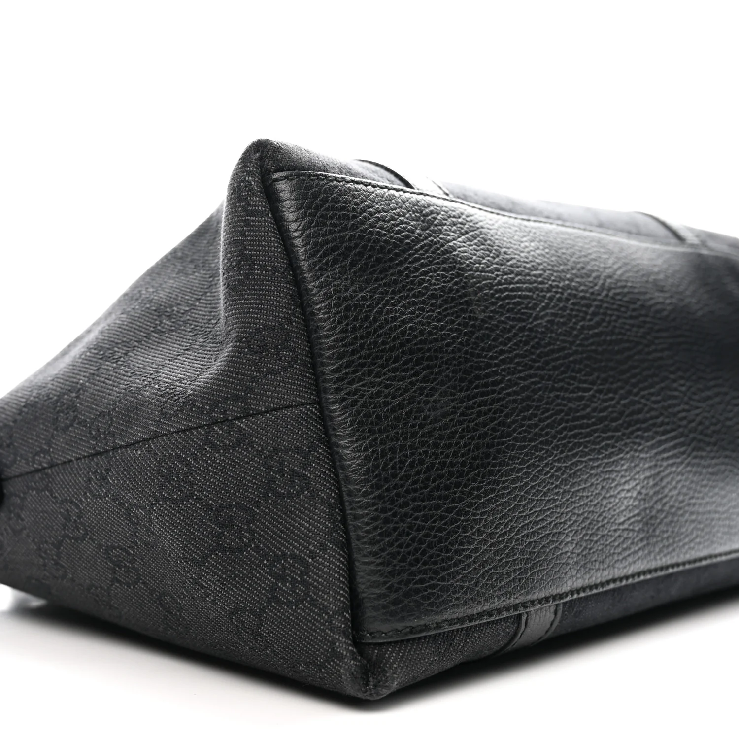 Nylon Monogram Medium GG Charm Dome Satchel Black - Top Club