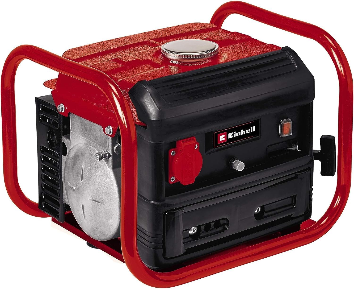 Einhell TC-PG 10/E5 Generatore di corrente (miscela, motore 2 tempi, 680 W, presa da 230 V, telaio portante, stabili piedini, interruttore magnetotermico, avvio a cavo)
