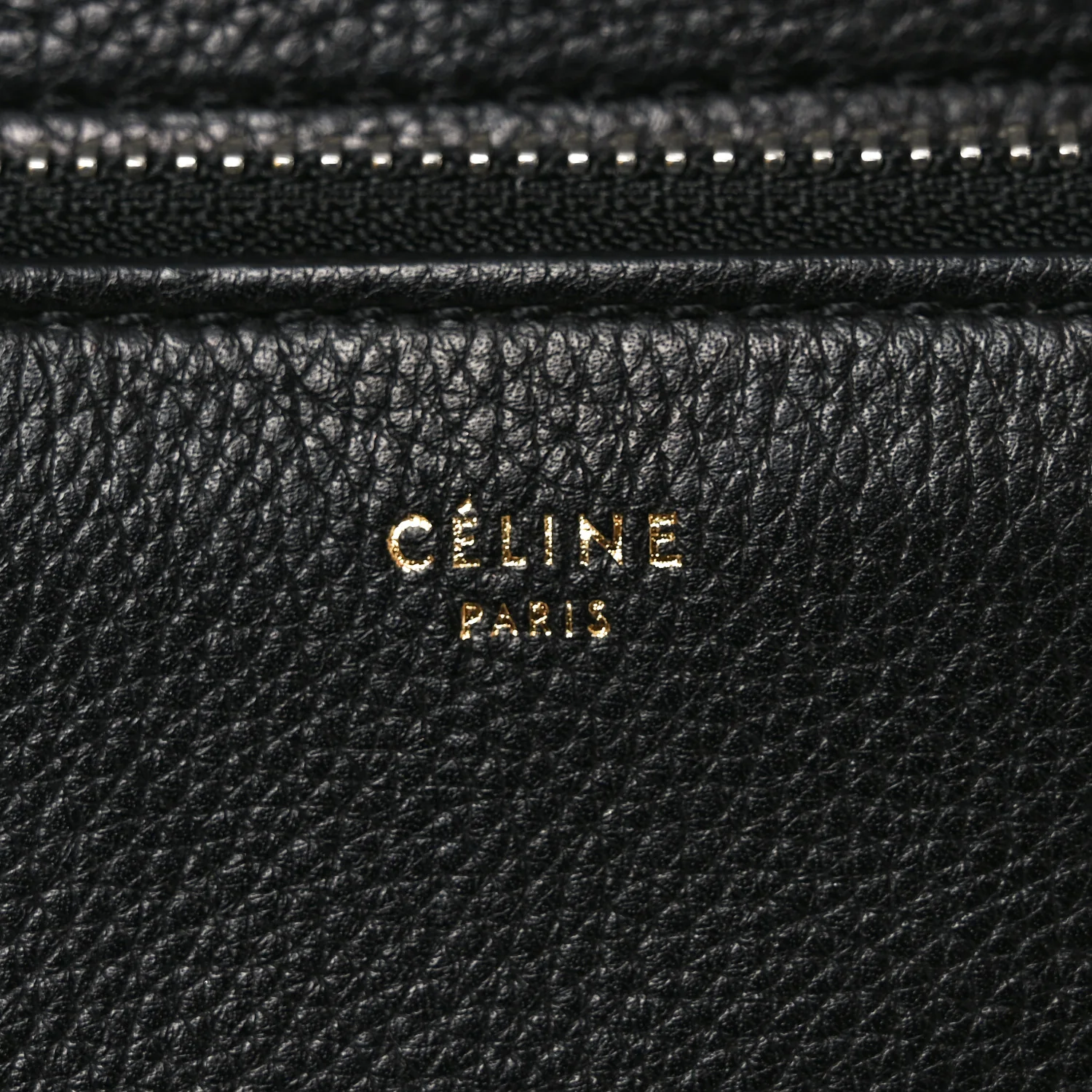 Grained Calfskin Edge Shoulder Bag Black - Top Club