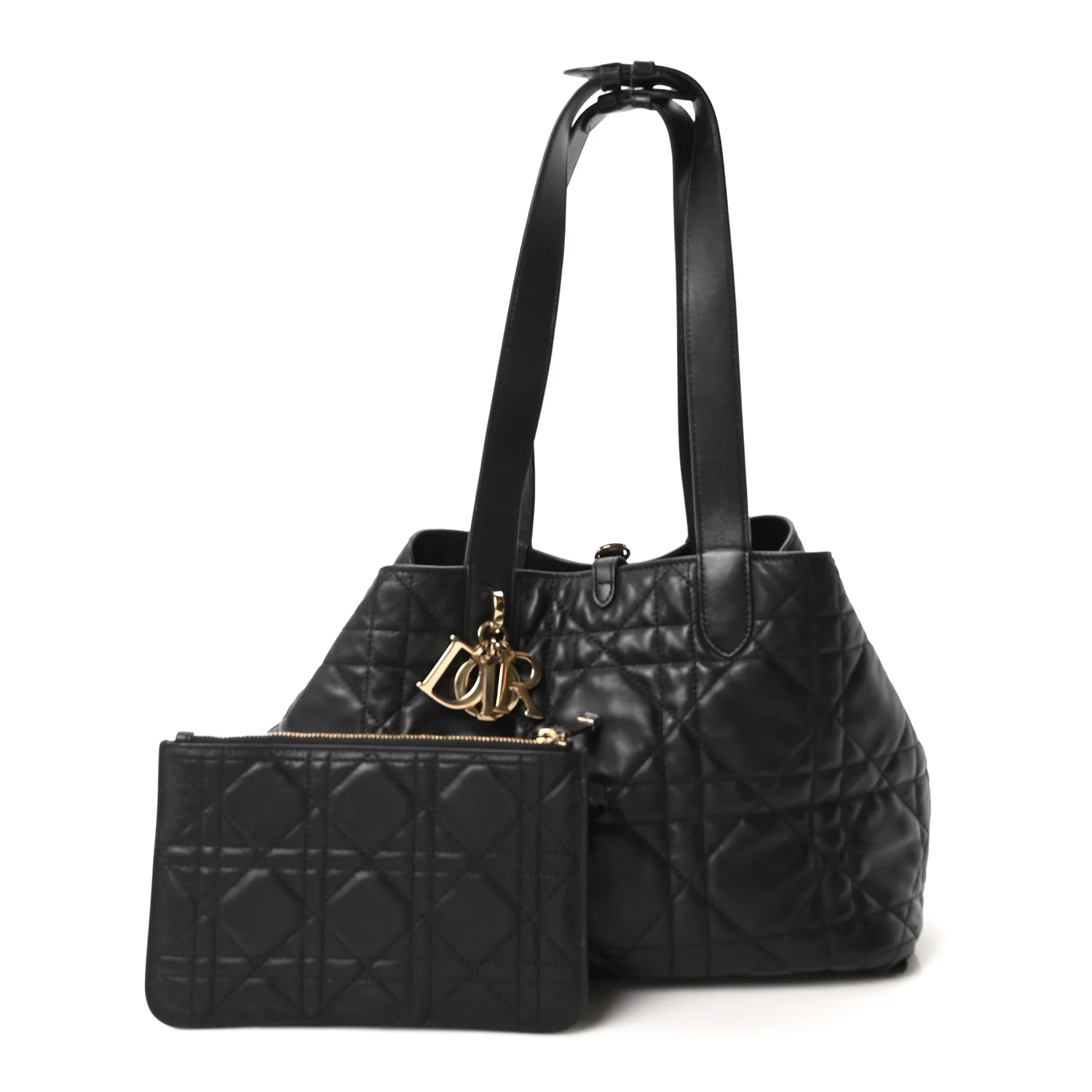 Calfskin Macrocannage Medium Toujours Black - Top Club