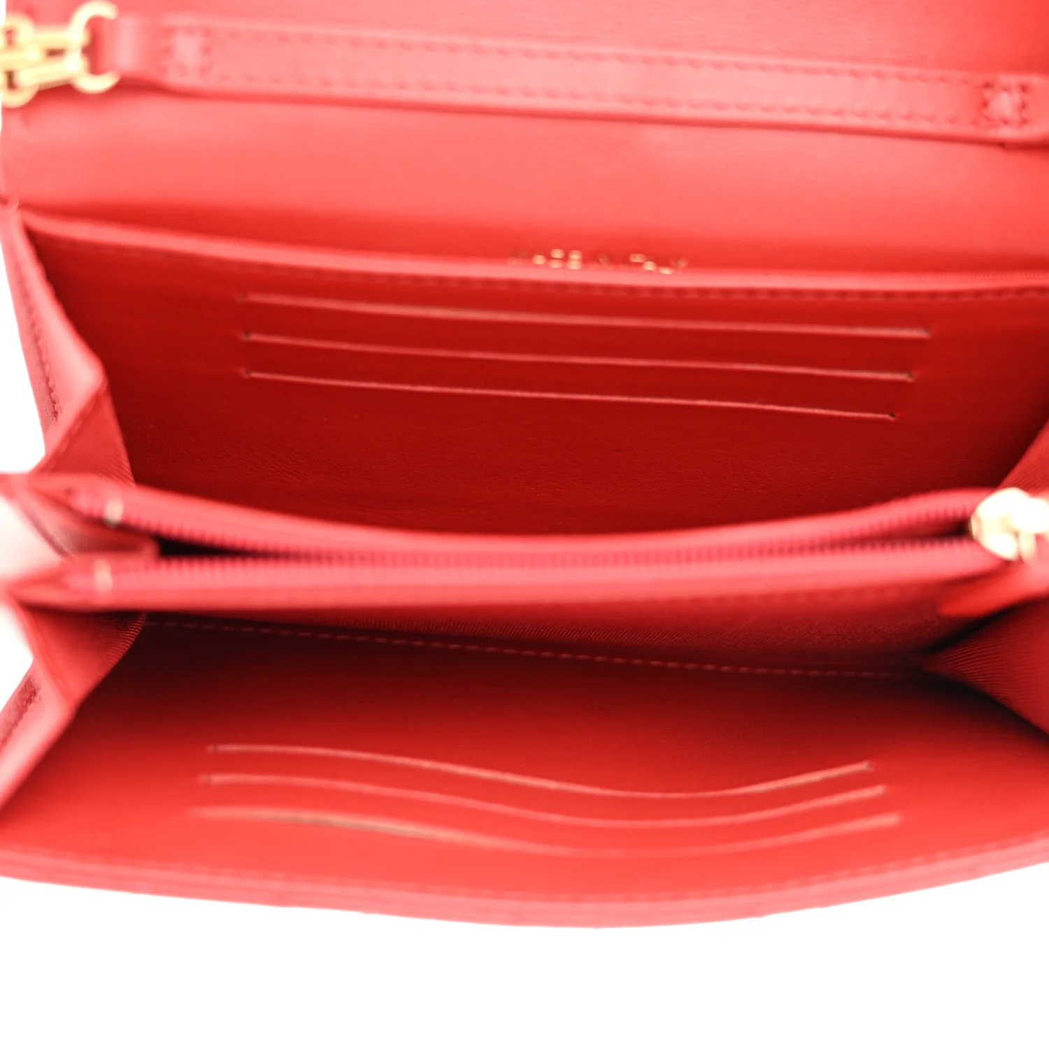 Aged Calfskin Quilted 2.55 Reissue Clutch With Chain Red - Top Club