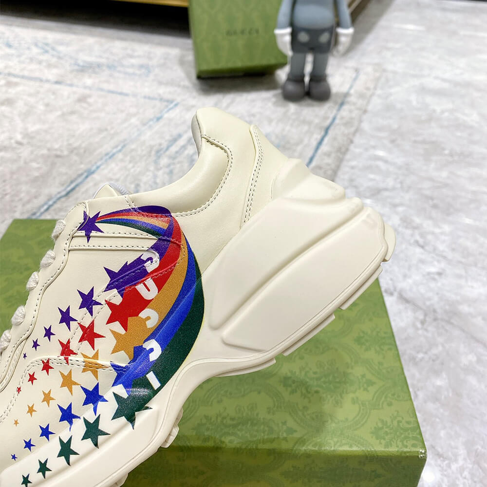 Gucci Rainbow Star Rhyton Sneaker - Top Club