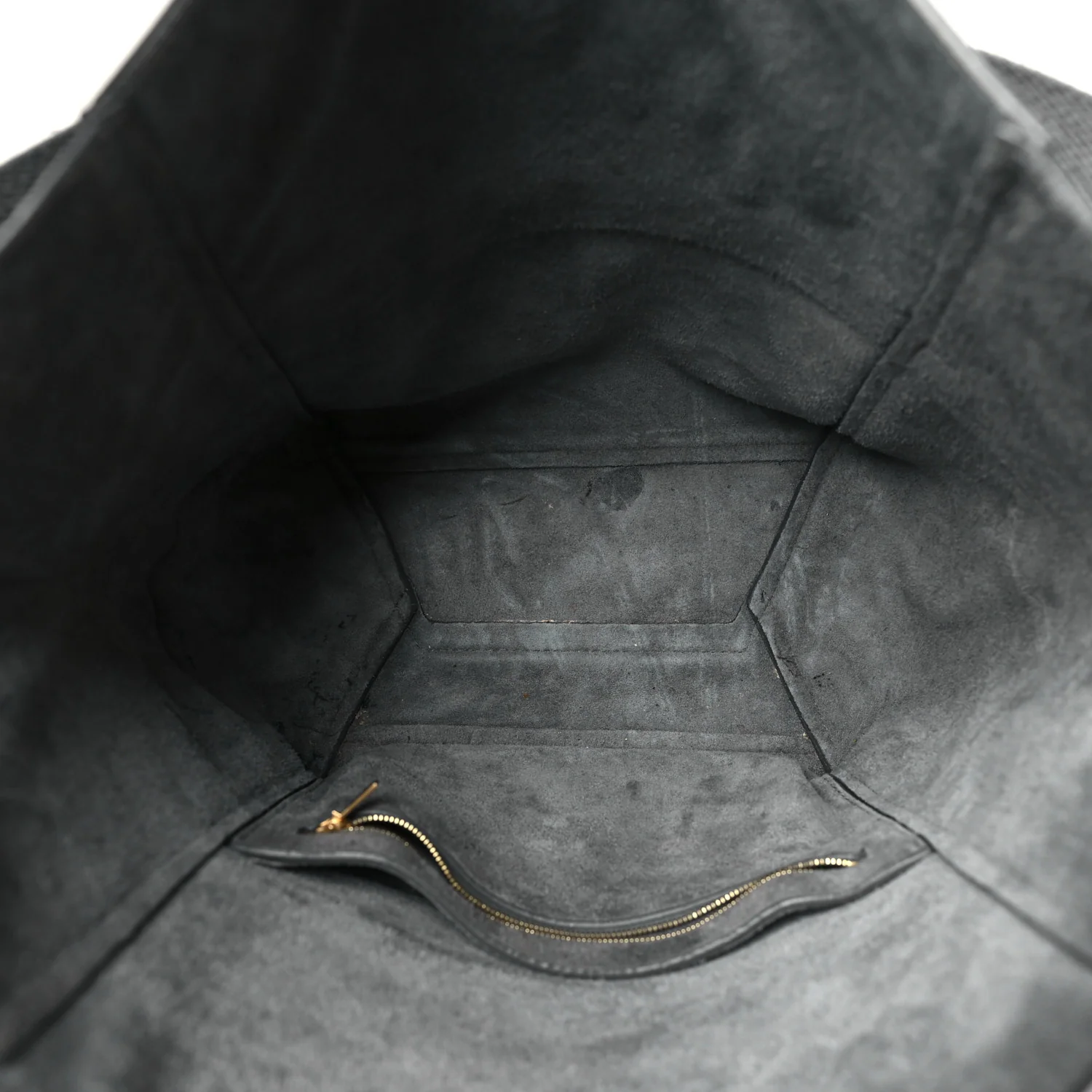 Soft Grained Calfskin Sangle Bucket Bag Grey - Top Club