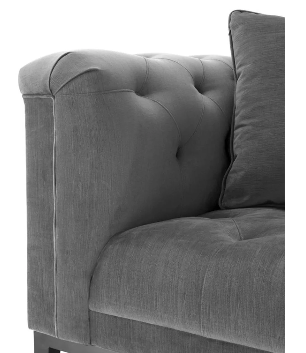 Luxury armchair gray - living room furniture