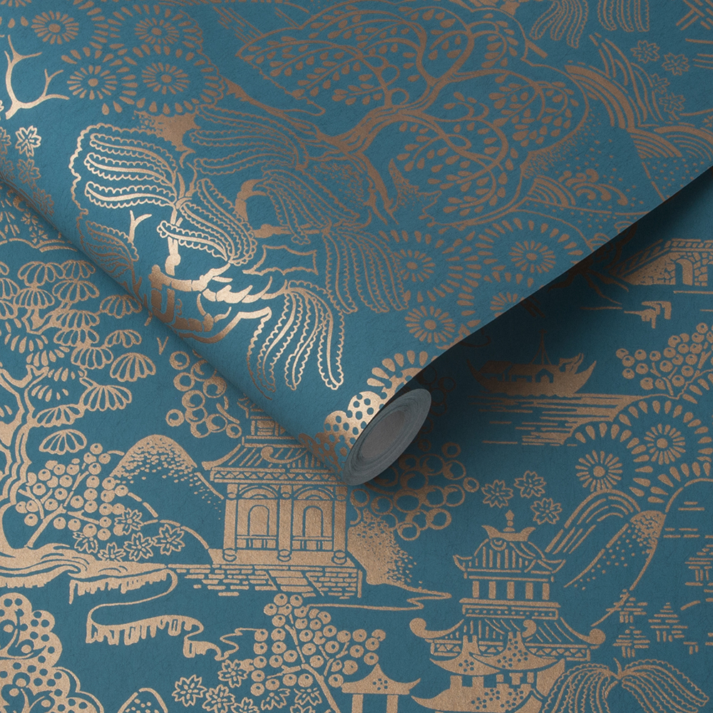 Graham & Brown  vliesbehang  Basuto Teal Graham & Brown  vliesbehang  Basuto Teal