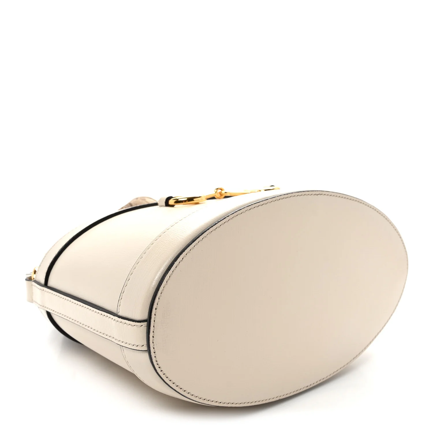 Monogram Textured Calfskin Horsebit 1955 Drawstring Bucket Bag Beige Mystic White - Top Club