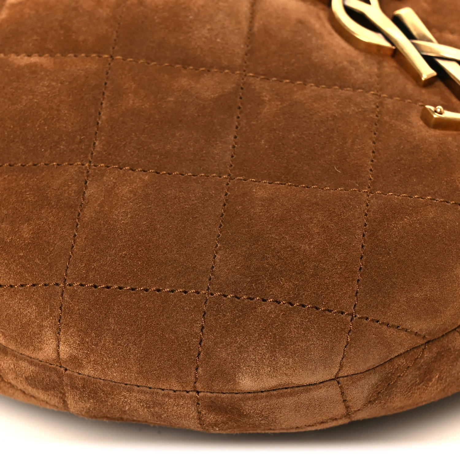 Suede Quilted Icarino Bag Cognac - Top Club